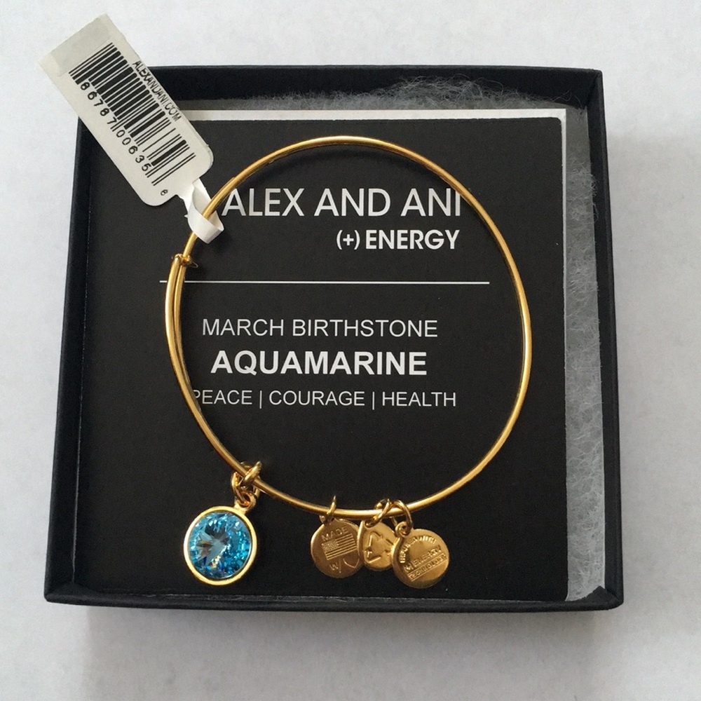 Alex and Ani March Birthstone (Aquamarine)